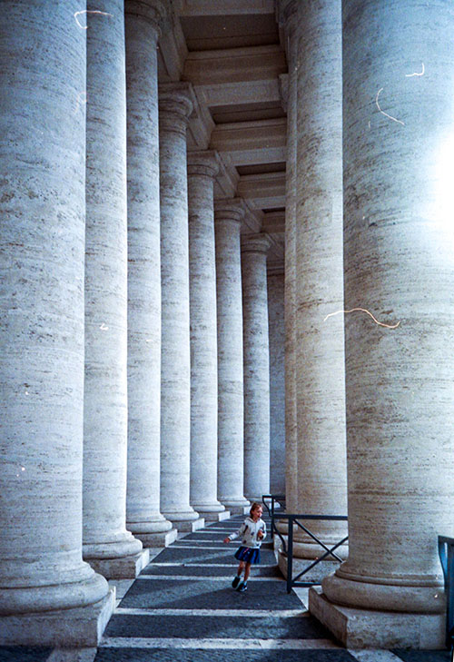 Columns and kids · Rome